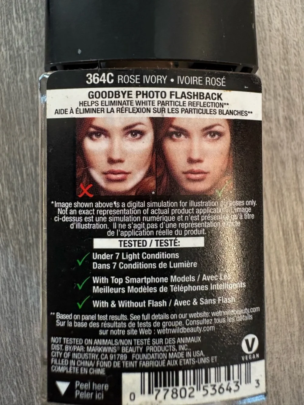 Two wet n wild Photo Focus Foundation - Rose Ivory (Light)